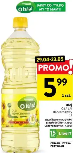Intermarche Olej O LA LA! słonecznikowy oferta