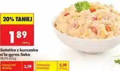 Biedronka Sałatka z kurczaka a'la gyros Seko oferta