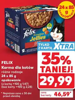 Kaufland FELIX Karma dla kotów różne rodzaje oferta