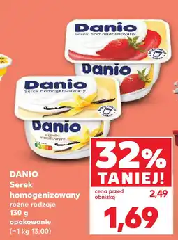 Kaufland DANIO Serek homogenizowany różne rodzaje 130 g opakowanie oferta
