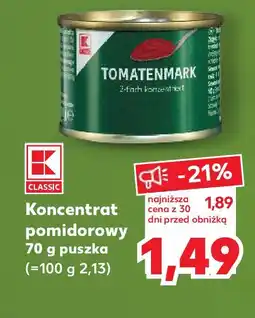 Kaufland Koncentrat pomidorowy oferta