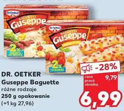 Kaufland DR. OETKER Guseppe Baguette różne rodzaje 250 g opakowanie oferta