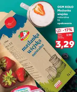 Kaufland Maślanka wiejska naturalna 1 l opakowanie oferta
