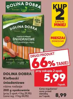 Kaufland Kiełbaski śniadaniowe różne rodzaje 200 g opakowanie oferta