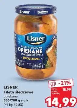 Kaufland Filety śledziowe opiekane 350/700 g słoik oferta
