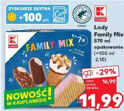 Kaufland K Lody Family Mix 570 ml opakowanie oferta