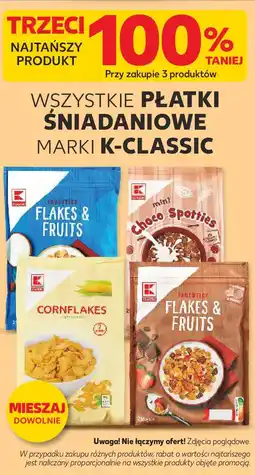 Kaufland Płatki śniadaniowe marki K-Classic oferta