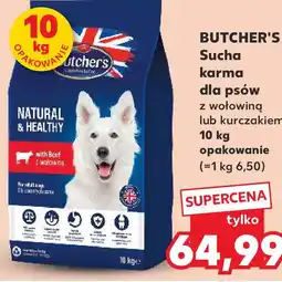 Kaufland Sucha karma dla psów z wołowiną lub kurczakiem 10 kg opakowanie oferta