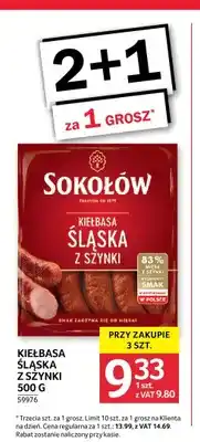 Selgros Sokołów Kiełbasa Śląska z szynki oferta