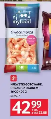 Selgros Myfood Krewetki gotowane oferta