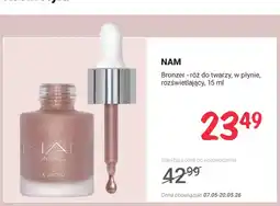 Rossmann Bronzer - róż do twarzy w płynie rozświetlający NAM oferta