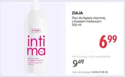 Rossmann Płyn do higieny intymnej Ziaja Intima z kwasem mlekowym kremowy ochronny oferta