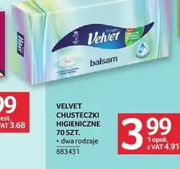 Selgros Velvet Chusteczki higieniczne oferta