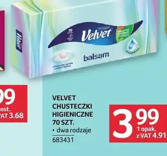 Selgros Velvet Chusteczki higieniczne oferta