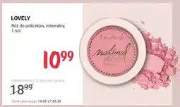 Rossmann Róż do policzków mineralny LOVELY oferta