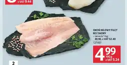 Selgros Okoń nilowy filet oferta