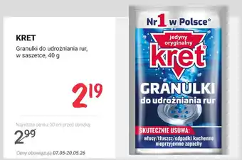 Rossmann Granulki do udrożniania rur w saszetce Kret oferta