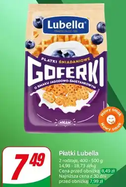 Dino Płatki śniadaniowe Lubella Goferki o smaku jagodowo-śmietankowym oferta