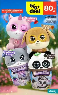 Dealz Pluszowa zabawka interaktywna Winksies Caramel puppy wys. 30cm oferta