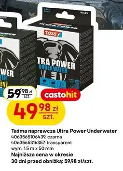 Castorama Taśma naprawcza tesa Ultra Power Underwater transparent wym. 1,5m x 50mm oferta