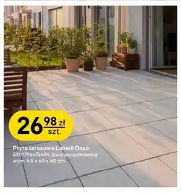Castorama Płyta tarasowa Lamell Osso Polbruk biała szczotkowana wym. 4,5x60x40cm oferta