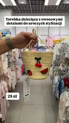 Pepco Torebka dziecięca z owocowymi detalami Pepco Kids oferta