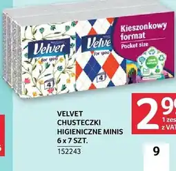 Selgros Velvet Chusteczki higieniczne Minis oferta
