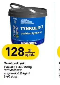 Castorama Grunt pod tynki Tynkolit-T 330 KREISEL oferta