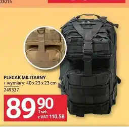 Selgros Plecak militarny oferta