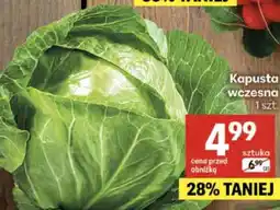 Delikatesy Centrum Kapusta wczesna 1 szt oferta