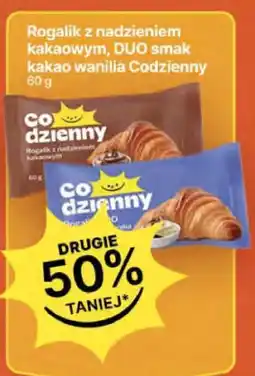 Delikatesy Centrum Rogalik z nadzieniem kakaowym, DUO smak kakao wanilia Codzienny oferta