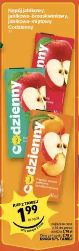 Delikatesy Centrum Napój jabłkowy, jabłkowo-brzoskwiniowy, jabłkowo-miętowy Codzienny oferta