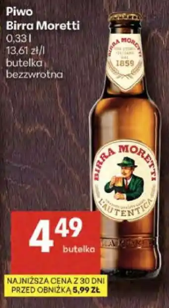 Delikatesy Centrum Piwo Birra Moretti oferta