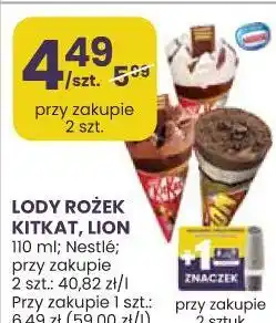Stokrotka LODY ROŻEK KITKAT, LION oferta