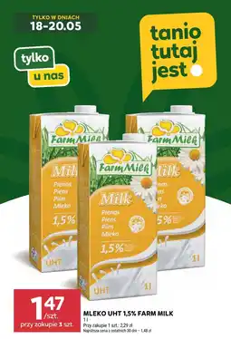 Stokrotka MLEKO UHT 1,5% FARM MILK oferta