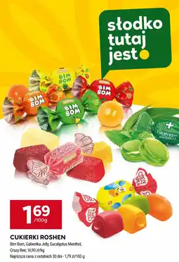 Stokrotka Cukierki Roshen Bim Bom, Galaretka Jelly, Eucalyptus Menthol, Crazy Bee oferta