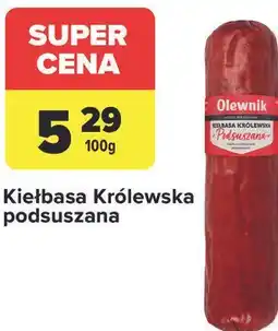 Carrefour Kiełbasa Królewska podsuszana oferta