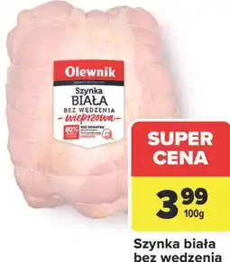 Carrefour Szynka biała bez wędzenia oferta