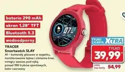 Kaufland Smartwatch slay czerwony Tracer oferta