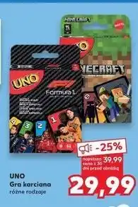 Kaufland Karty do gry formula 1 Uno oferta