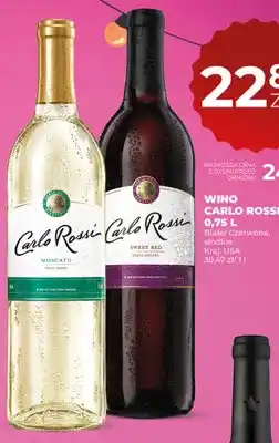 Duży Ben Wino Carlo Rossi Moscato Sweet White białe słodkie USA oferta