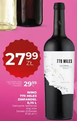 Duży Ben Wino 770 Miles Zinfandel czerwone wytrawne USA oferta