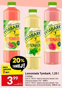 Twój Market Lemoniada Tymbark cytryna malina bez słodzików oferta