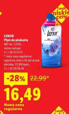 Lidl Płyn do płukania Lenor oferta