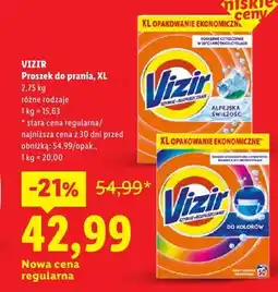 Lidl Proszek do prania Vizir XL oferta