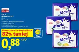 Lidl Masło ekstra 82% Pilos oferta