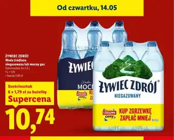Lidl Woda źródlana niegazowana Żywiec Zdrój 6-pak oferta
