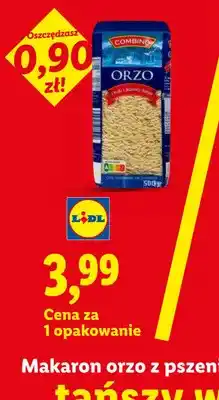 Lidl Makaron orzo z pszenicy durum Combino oferta
