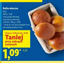 Lidl Bułka mleczna oferta