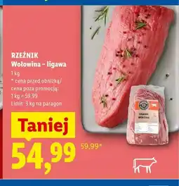 Lidl Wołowina - ligawa Rzeźnik oferta